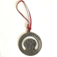 Lyman Orchards Solid Pewter Christmas Ornament, Limited Edition, Two-Sided, Handcrafted in Connecticut