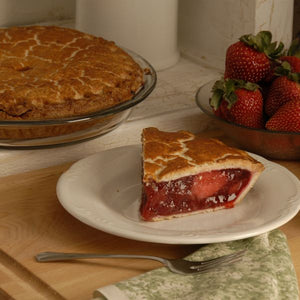 9" Strawberry Rhubarb Pie | Delivery Only